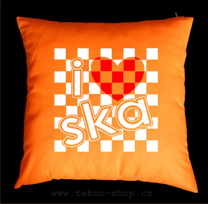 TEKNOSHOP GREEN dnb polštářek s potiskem modrý