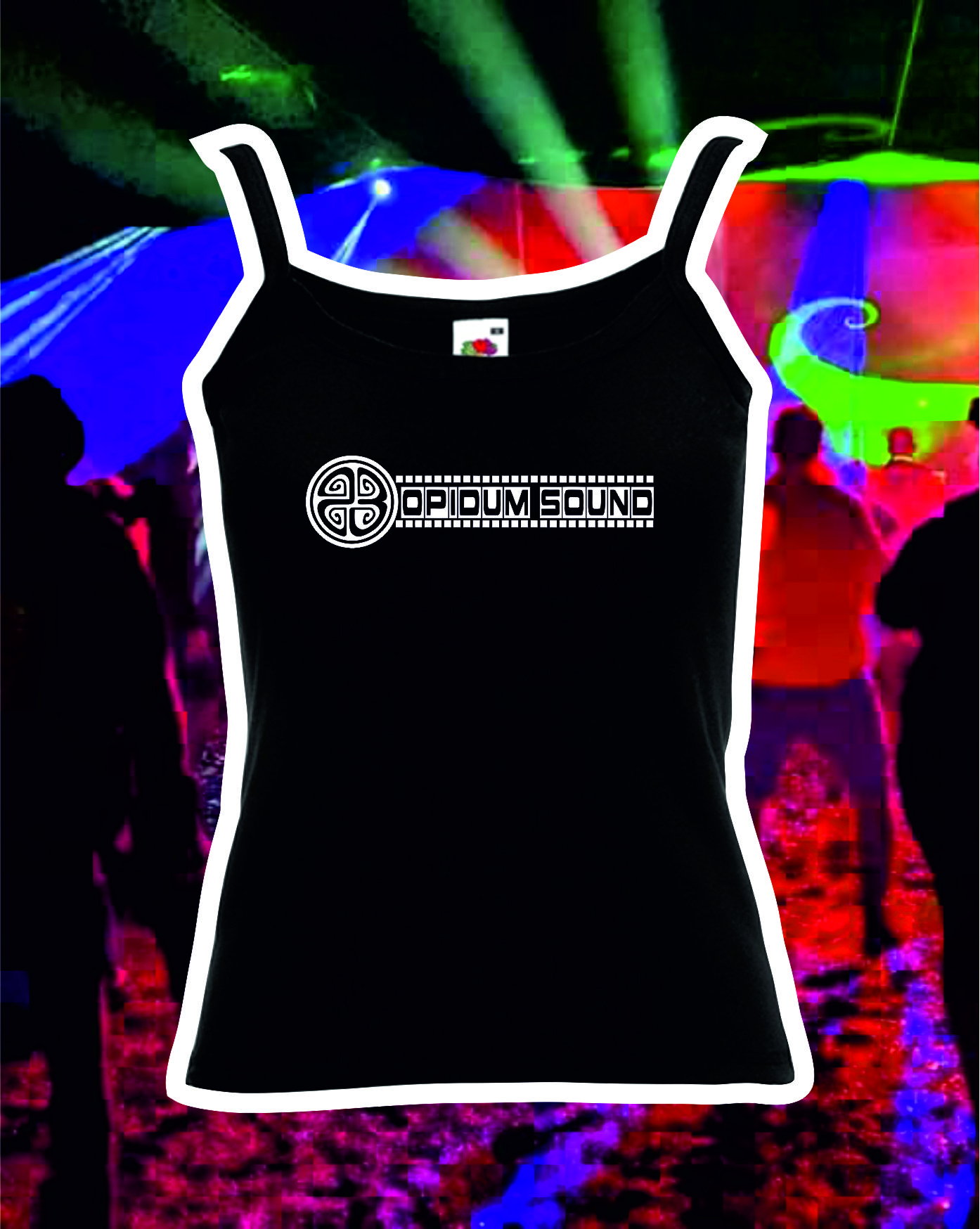 TEKNOSHOP Opidum Sound 23 OUR SIGN tekno tílko s potiskem dámské M červené