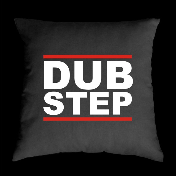 TEKNOSHOP Dubstep dnb polštářek s potiskem oranžový