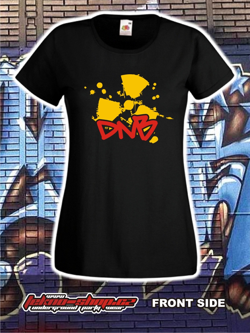 TEKNOSHOP DNB RADIOACTIVE tričko s potiskem dámské XL modré