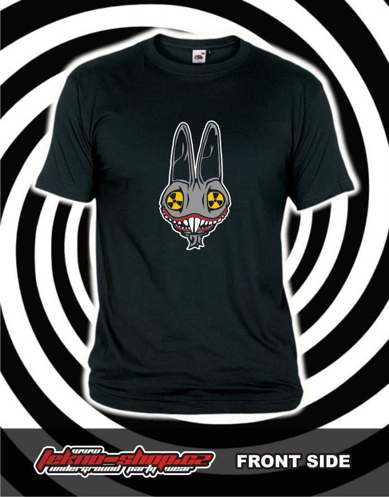 TEKNOSHOP Toxic Bunny tekno tričko s potiskem dětské 116cm zelené