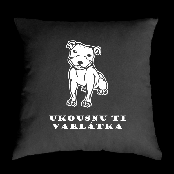TEKNOSHOP Cute Dog tekno polštářek s potiskem žlutý