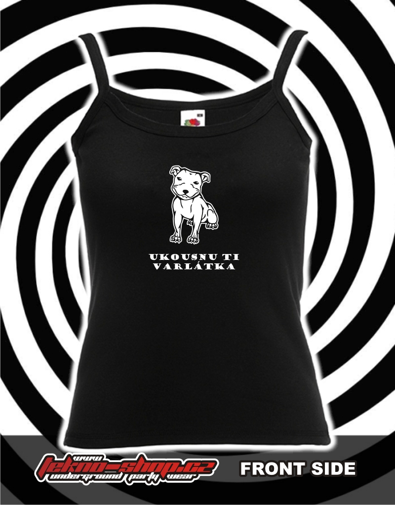 TEKNOSHOP Cute Dog tekno tílko s potiskem dámské XL červené