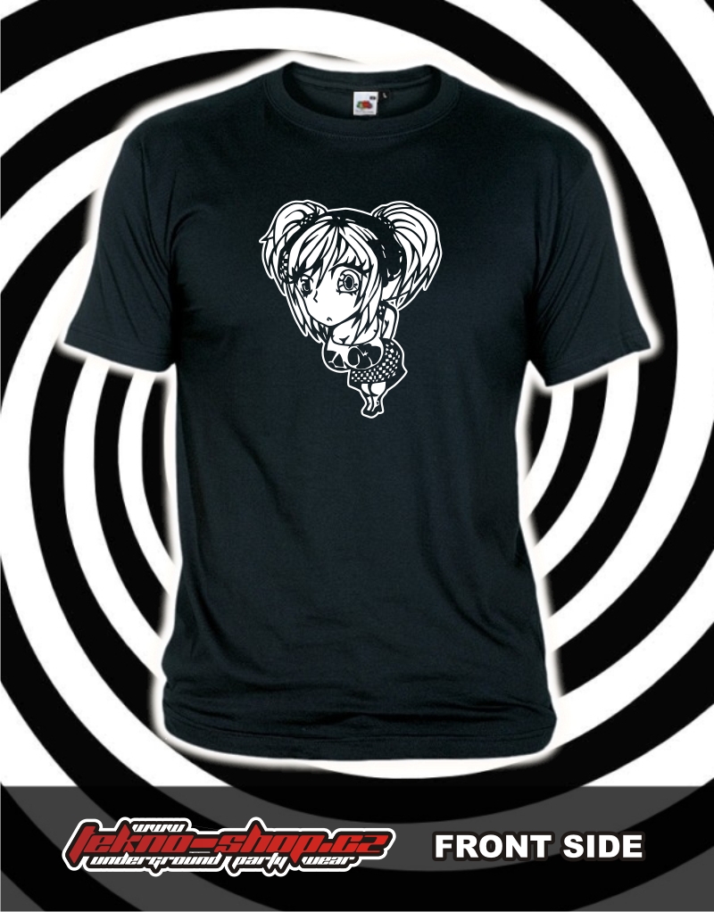 TEKNOSHOP Shy Girl tekno tričko s potiskem pánské XL žluté