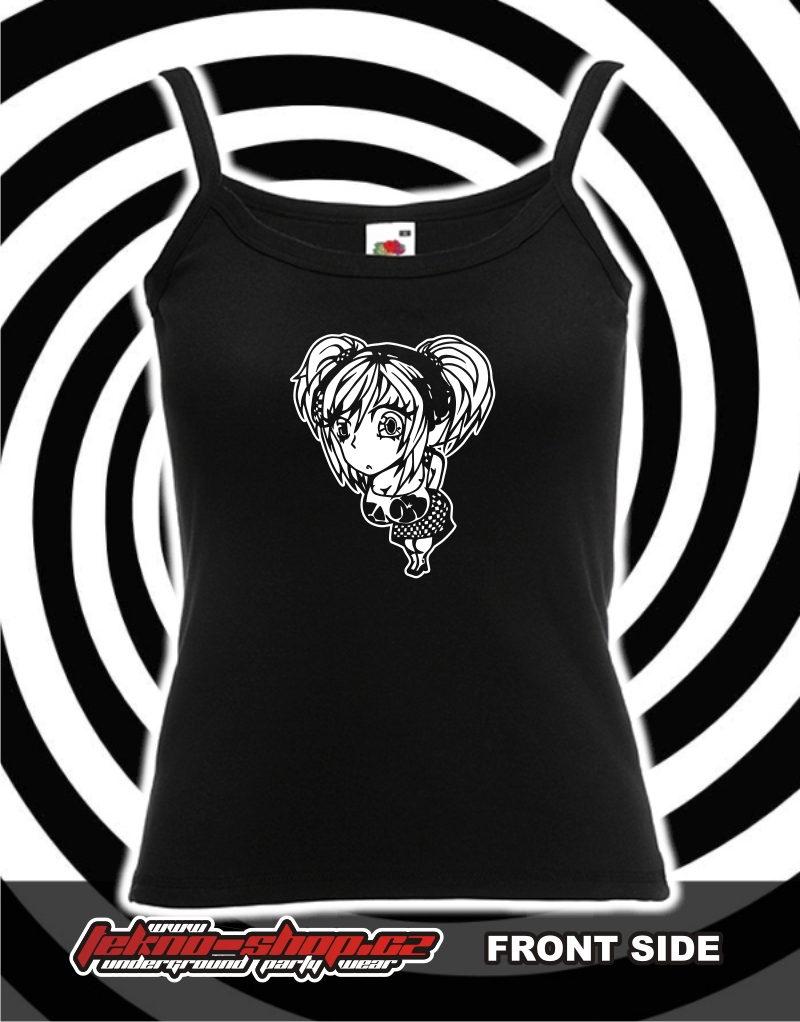 TEKNOSHOP Shy Girl tekno tílko s potiskem dámské XL červené