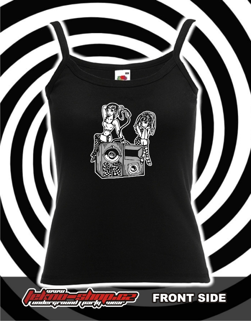 TEKNOSHOP 23 Girls tekno tílko s potiskem dámské XL červené