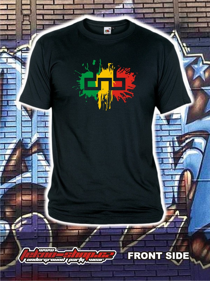 TEKNOSHOP RASTA DNB tričko s potiskem pánské