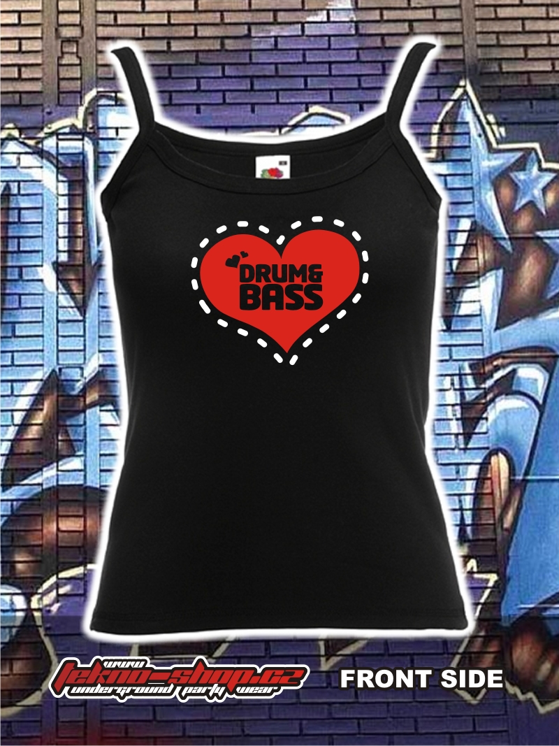 TEKNOSHOP DNB HEART tílko s potiskem dámské