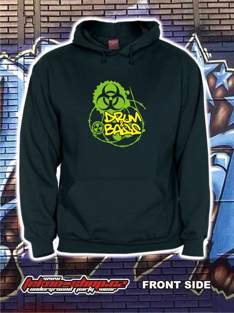 TEKNOSHOP DNB TOXIC mikina s kapucí s potiskem