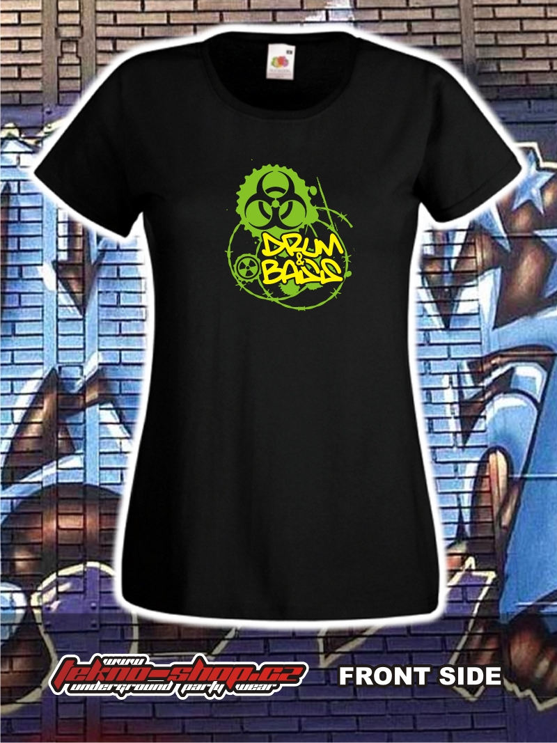 TEKNOSHOP DNB TOXIC tričko s potiskem dámské M červené