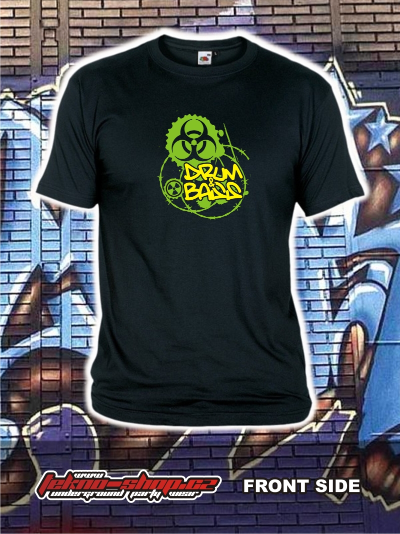 TEKNOSHOP DNB TOXIC tričko s potiskem pánské S zelené
