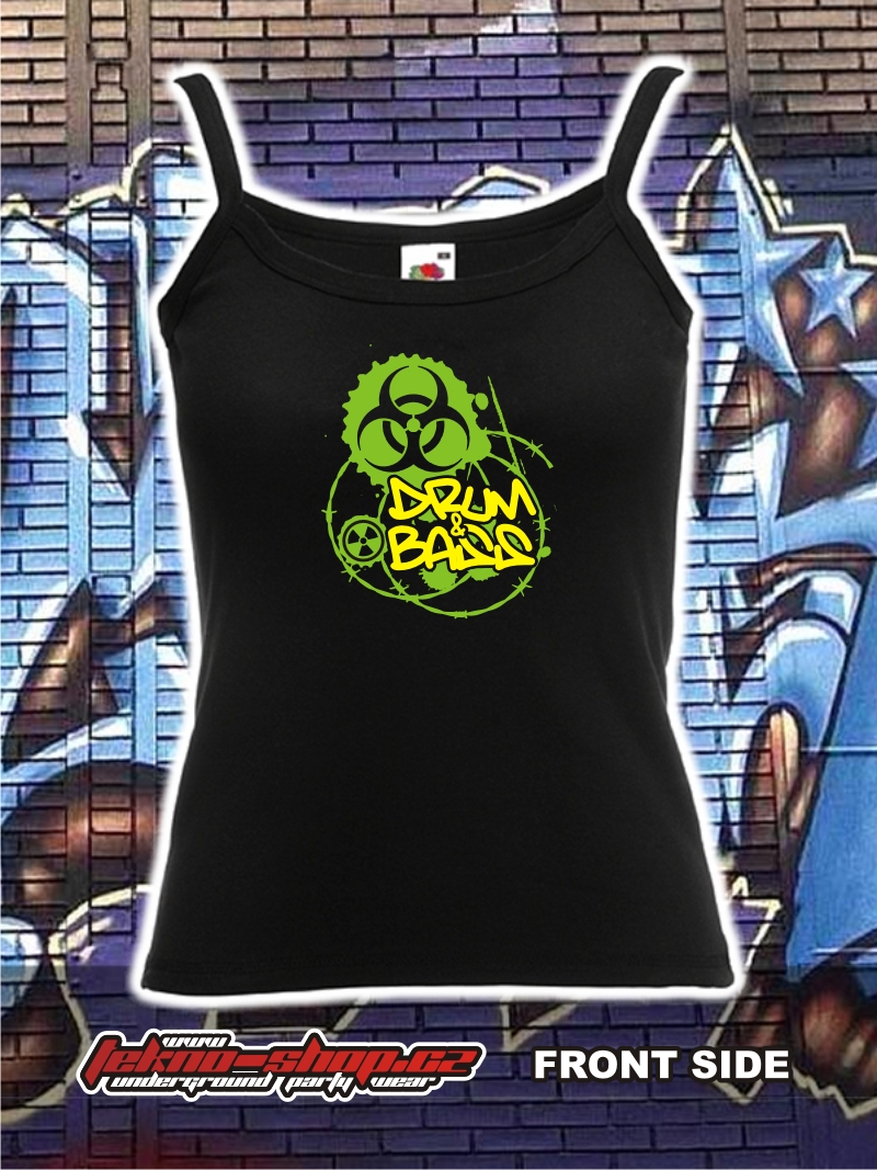 TEKNOSHOP DNB TOXIC tílko s potiskem dámské