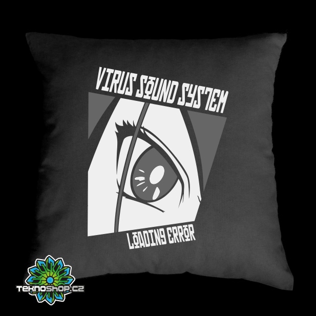 TEKNOSHOP Virus Sound System Loading Error polštářek s potiskem