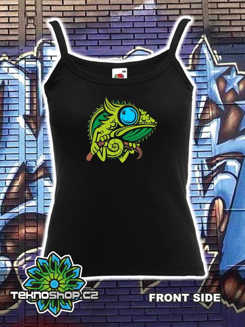 TEKNOSHOP Chameleon tekno tílko s potiskem dámské