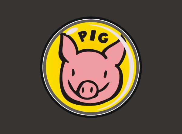 TEKNOSHOP Odznak Pig