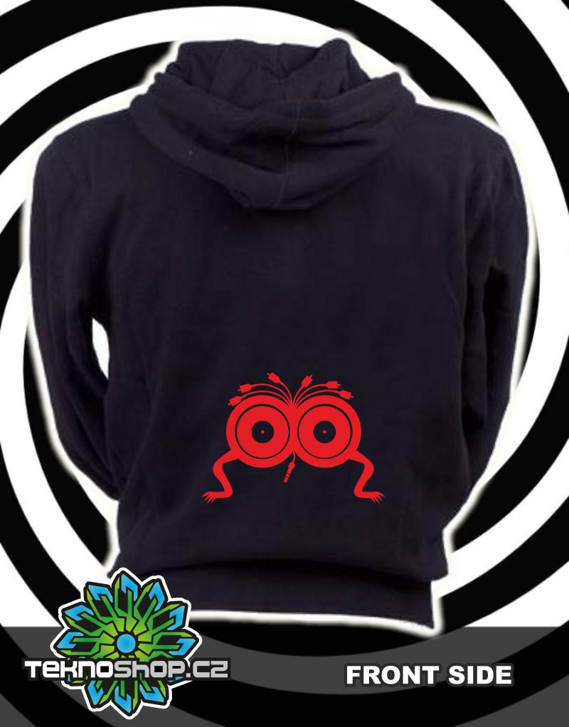 TEKNOSHOP Zrůdy mikina na zip s kapucí s potiskem