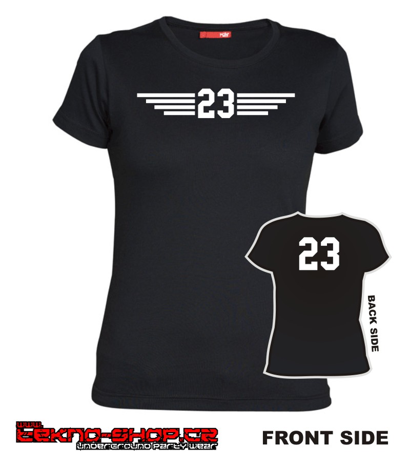 TEKNOSHOP Dres 23 tekno tričko s potiskem dámské M červené