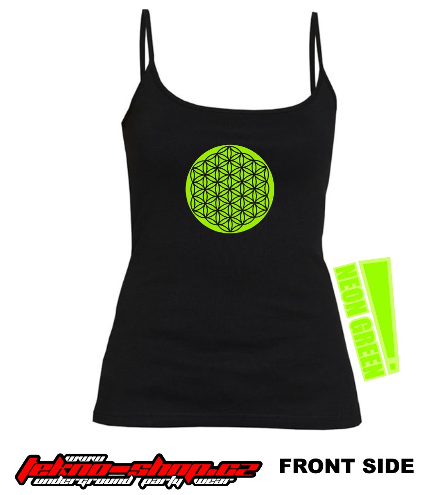 TEKNOSHOP Flower of Life tekno tílko s potiskem dámské