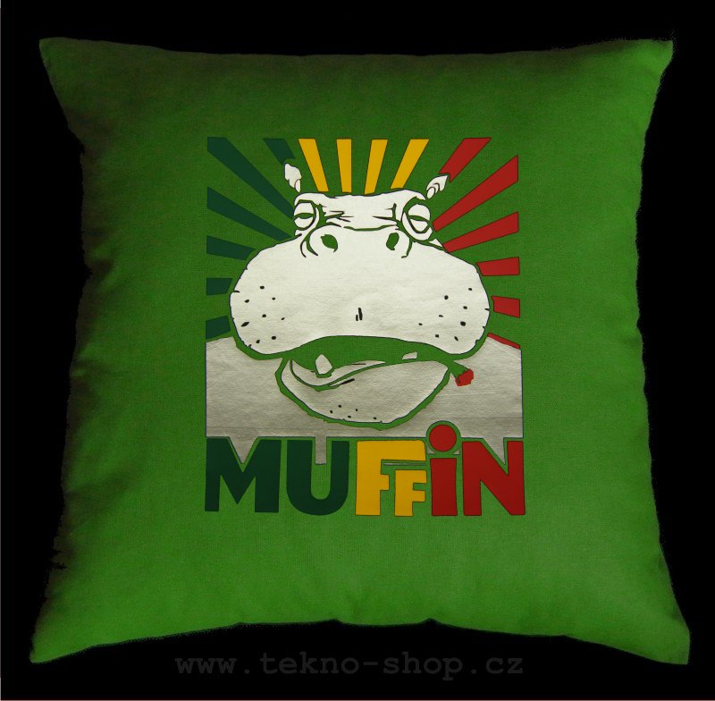 TEKNOSHOP Muffin 2013 dnb polštářek s potiskem