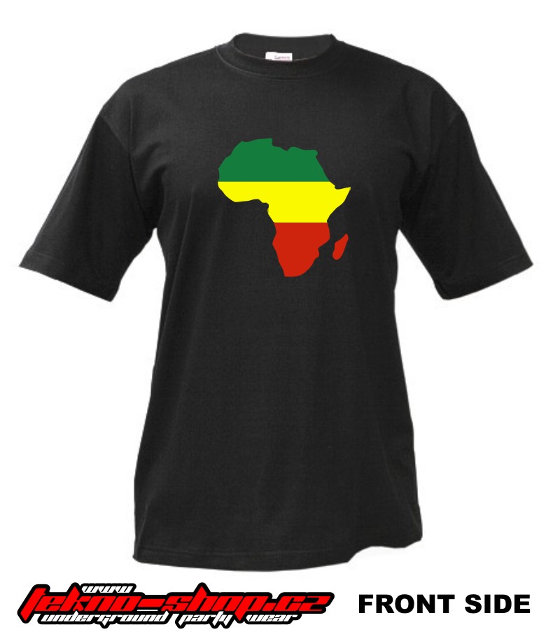TEKNOSHOP RASTA AFRIKA dnb tričko s potiskem dětské 104cm žluté