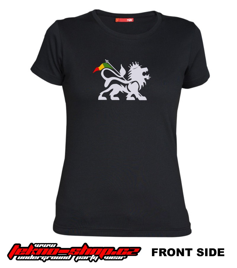 TEKNOSHOP RASTA LION dnb tričko s potiskem dámské
