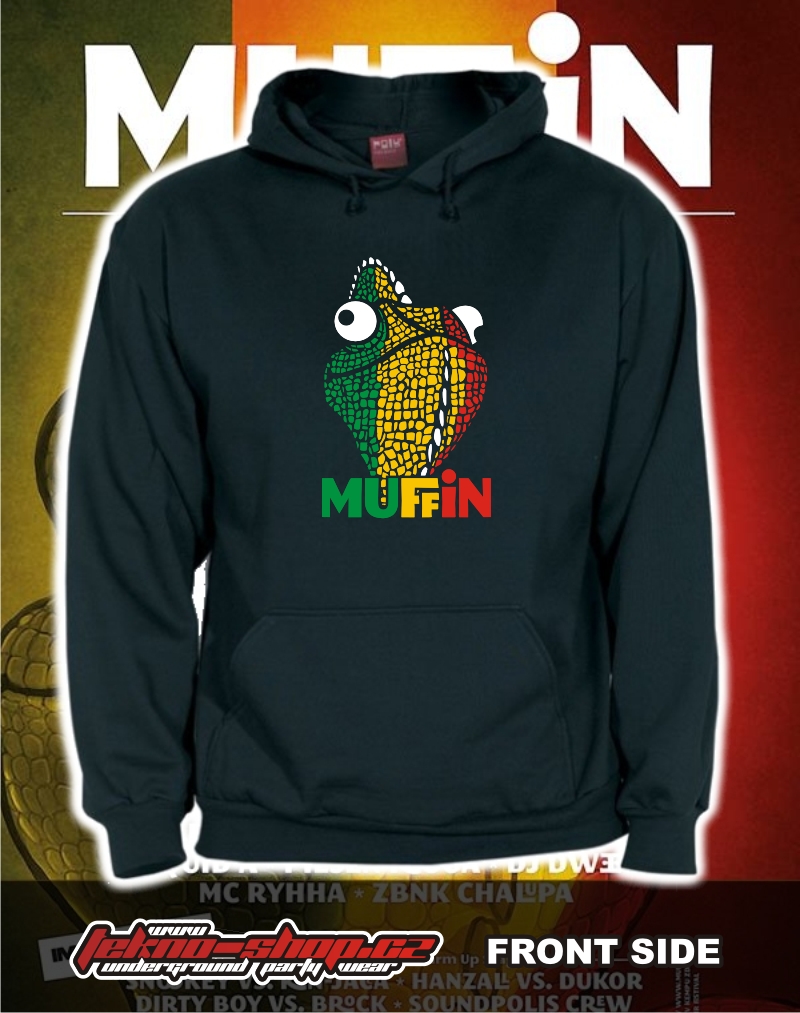 TEKNOSHOP Muffin 2013 SRPEN dnb mikina s kapucí s potiskem