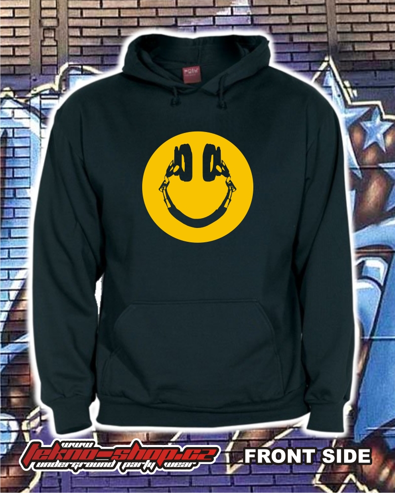 TEKNOSHOP Smile dnb mikina s kapucí s potiskem