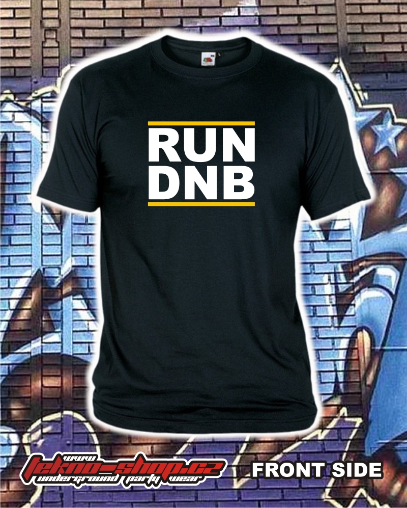 TEKNOSHOP RUN DNB tričko s potiskem dětské 128cm zelené