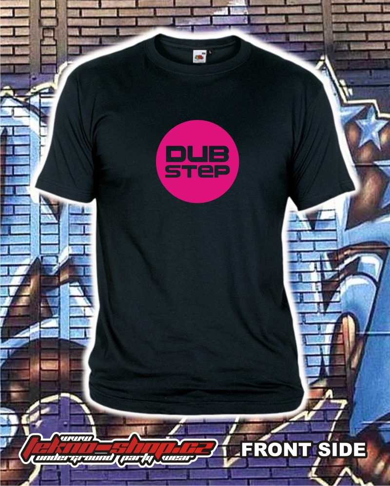 TEKNOSHOP DUBSTEP CIRCLE dnb tričko s potiskem pánské XXXL černé