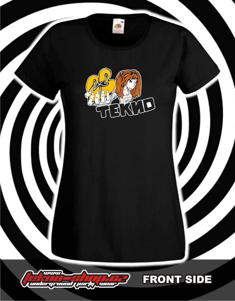 TEKNOSHOP TeknoGirl tekno tričko s potiskem dámské XL modré