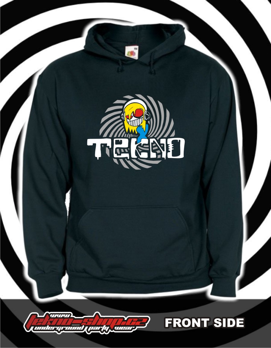 TEKNOSHOP Alien Tekno Smile mikina s kapucí s potiskem
