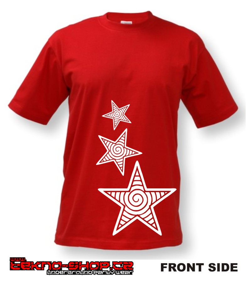 TEKNOSHOP Stars tekno tričko s potiskem pánské S zelené