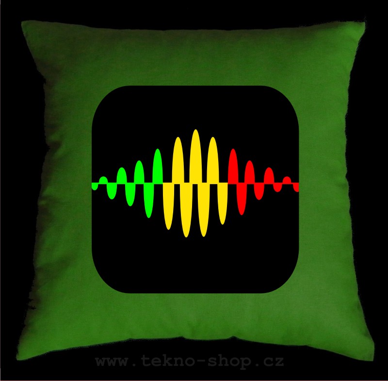 TEKNOSHOP RASTA VIBRATION dnb polštářek s potiskem