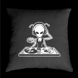 TEKNOSHOP Alien Dj Lady tekno polštářek s potiskem
