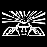 TEKNOSHOP Virus Sound System Connection mikina na zip s kapucí s potiskem
