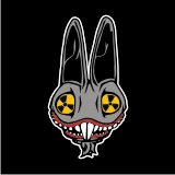 TEKNOSHOP Toxic Bunny tekno tričko s potiskem pánské