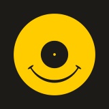 TEKNOSHOP Vinyl Smile tekno mikina s kapucí s potiskem