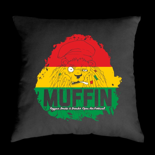 TEKNOSHOP Muffin 2016 Lev dnb polštářek s potiskem