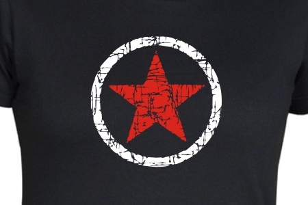 TEKNOSHOP Star tekno tričko s potiskem dámské