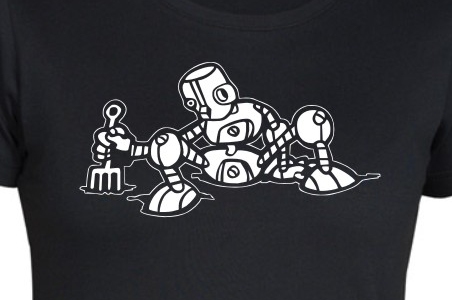 TEKNOSHOP Searching Robot tekno tričko s potiskem dámské