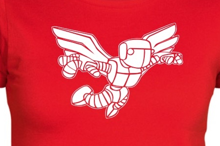 TEKNOSHOP Flying Robot tekno tričko s potiskem dámské
