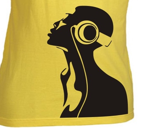 TEKNOSHOP Lady Dj tekno tričko s potiskem pánské
