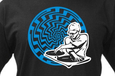 TEKNOSHOP Magic Dj BLUE tekno tričko s potiskem pánské