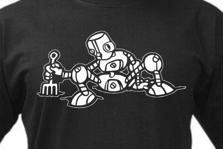 TEKNOSHOP Searching Robot tekno tričko s potiskem pánské