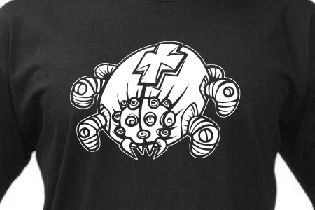 TEKNOSHOP Robo Spider tekno tričko s potiskem pánské