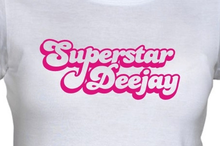 TEKNOSHOP Deejay Superstar tekno tričko s potiskem dámské