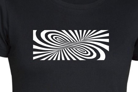 TEKNOSHOP Spiral tekno tričko s potiskem dámské