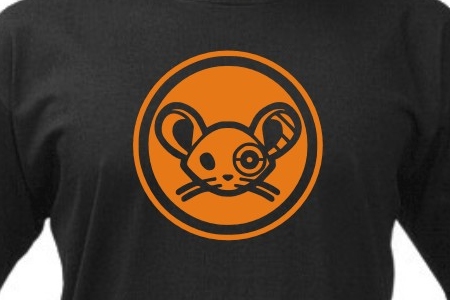 TEKNOSHOP Cyber Mouse tekno tričko s potiskem pánské