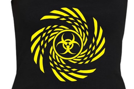 TEKNOSHOP Biohazard 4X tekno tílko s potiskem dámské
