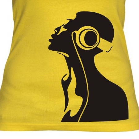 TEKNOSHOP Lady Dj tekno tílko s potiskem dámské